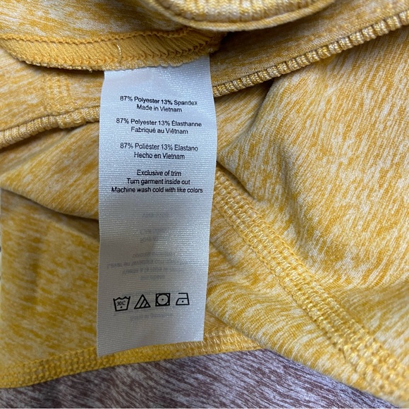 ALO Yoga High Waist Sheila AloSoft Legging Tight Yellow Heather XS - Picture 7 of 14